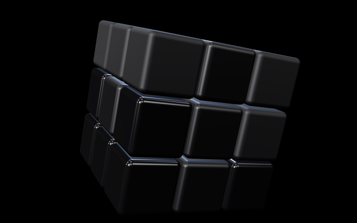 Black Rubik's Cube preview