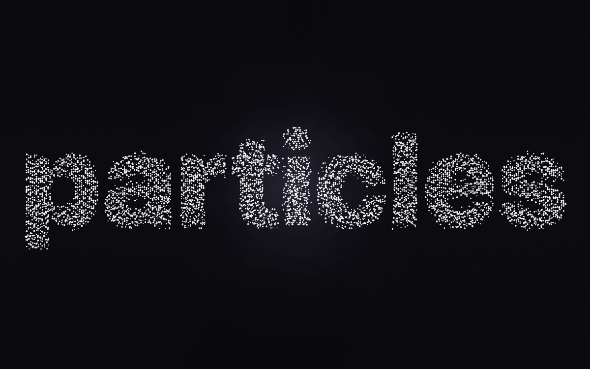 Particle Text Vortex preview